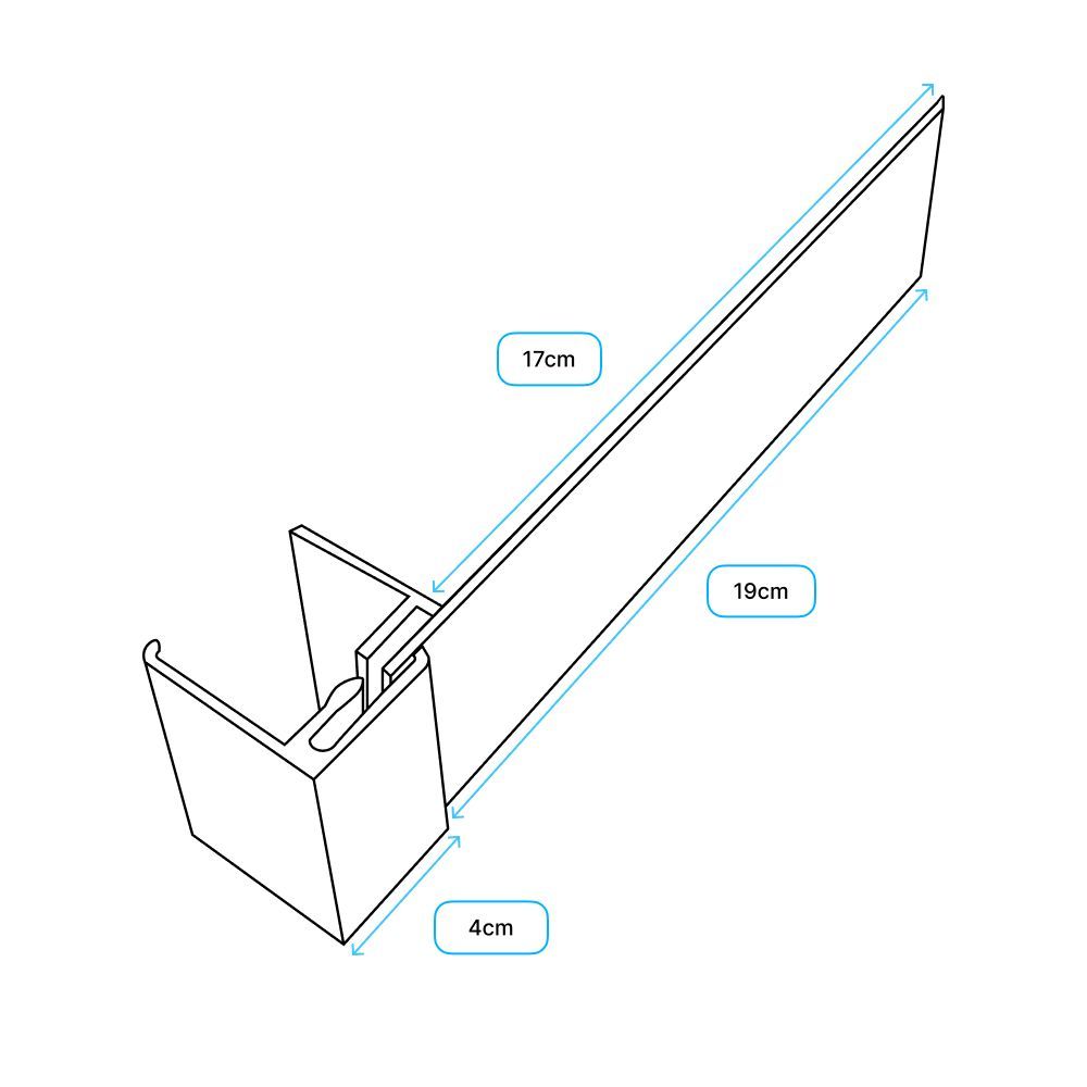 Weatherboard Cladding Reveal Liner Trim - 3mtr Sand