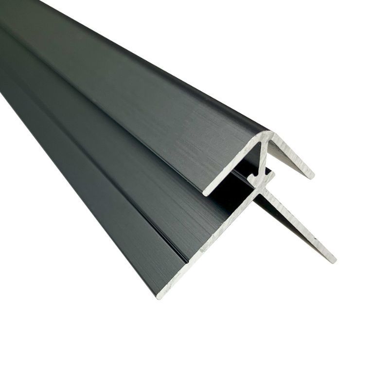 Compact Composite Wall Panel External Corner - 2440mm Black Tile