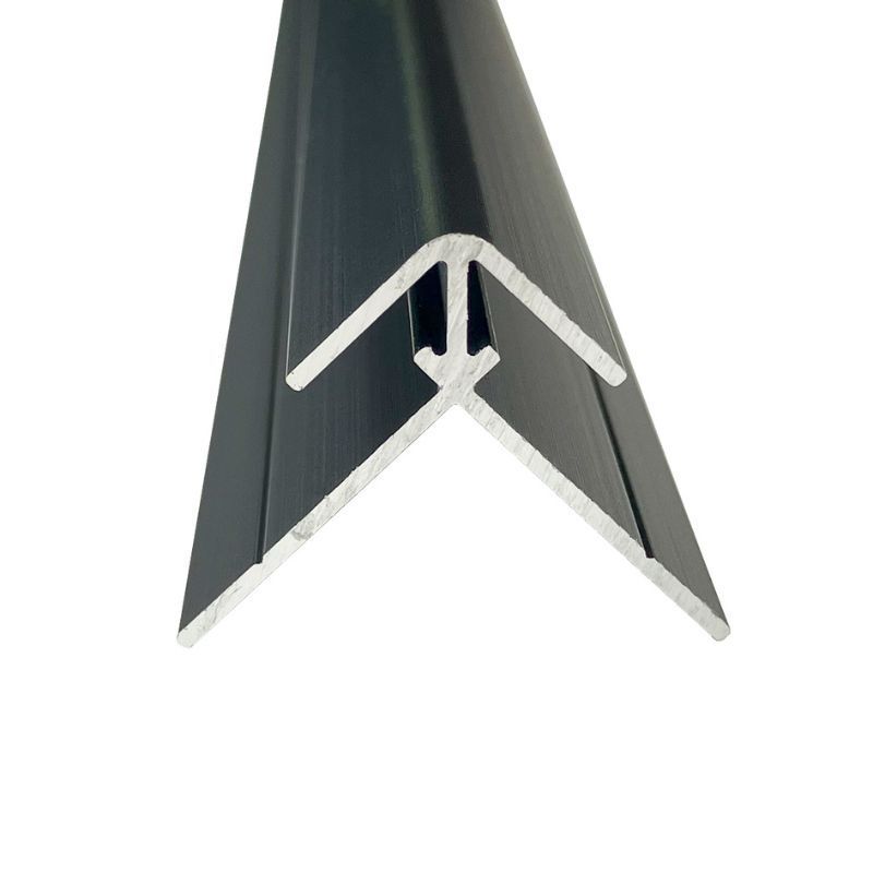 Compact Composite Wall Panel External Corner - 2440mm Black Tile