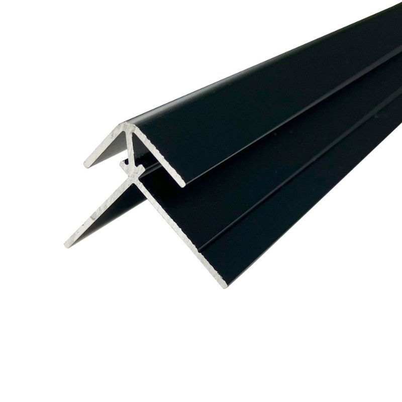 Compact Composite Wall Panel External Corner - 2440mm Black Tile