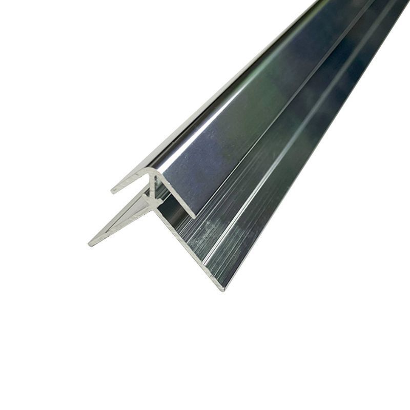 Compact Composite Wall Panel External Corner - 2450mm Polished Silver