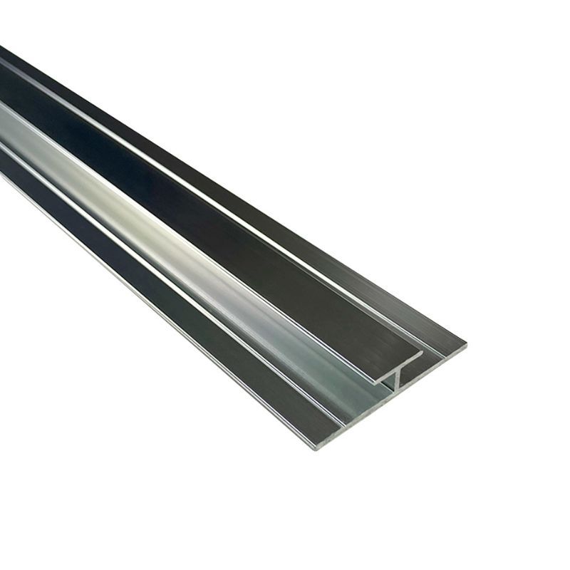 Wetwall Bathroom Panel H Trim - 2440mm Polished Silver