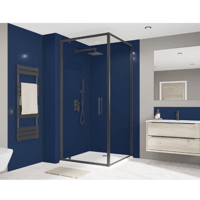 Wetwall Bathroom Wall Panel - 2440mm x 1220mm x 4mm - Atlantic / Urban Grey