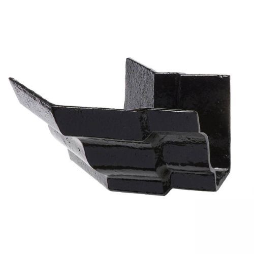 Cast Iron Moulded Ogee Gutter External Angle - 135 Degree x 100mm Black