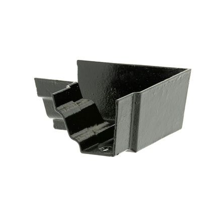 Cast Iron H16 Ogee Gutter Internal Angle - 90 Degree x 125mm Black