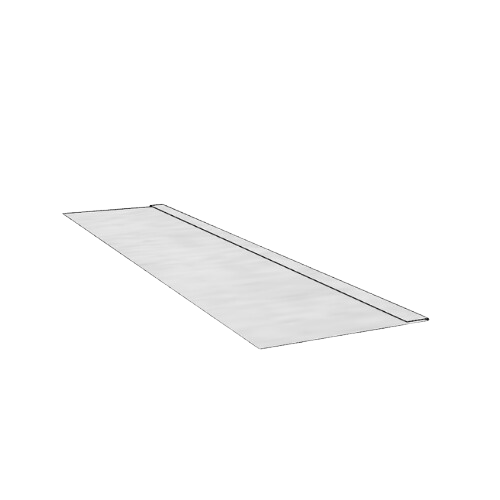 Zinc Soffit Flat Profile Length - 200mm x 2.4mtr