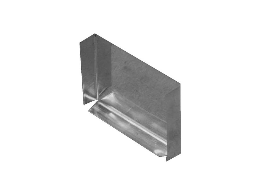 Zinc Large Box Gutter Stop End - 120mm