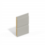 Double Shiplap MDF Cladding - 194mm x 4.88mtr Grey Primed