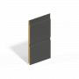 Double Shiplap MDF Cladding - 244mm x 4.88mtr Anthracite Grey