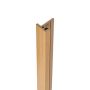 Composite Slatted Cladding End Trim - 3.6mtr Natural Oak