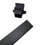 FloPlast Cast Iron Effect Square Downpipe Socketed With Ears - 65mm x 2.5mtr