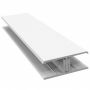 Weatherboard Cladding Two Part H Trim - 3mtr White