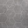 Bathroom Wall Panel - 1000mm x 2400mm x 10mm Grout Line Lunar Stone Hexagon Tile