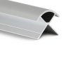 Guardian Internal Cladding Aluminium External Corner - 2400mm Satin - For 10mm Bathroom/Shower/Kitchen/Ceiling Panels