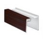 FloPlast Shiplap Cladding Two Part Top Edge Trim - 5mtr Rosewood