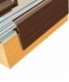 PolyX Rafter Bar Edge Trim - 6mtr Brown