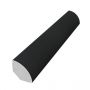 PVC Quadrant Trim - 19mm x 5mtr Anthracite Grey Smooth