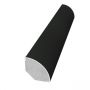 PVC Quadrant Trim - 19mm x 5mtr Anthracite Grey Smooth