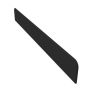 Fascia End Cap - 300mm Black Smooth