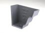 Cast Iron Moulded Ogee Gutter Right Hand External Stopend - 100mm Primed