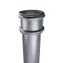 Cast Iron Round Non-Eared Downpipe - Socket On One End - 65mm x 1829mm Primed
