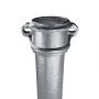 Cast Iron Round Eared Downpipe - Socket On One End - 65mm x 914mm Primed