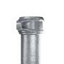 Cast Iron Round Eared Downpipe - Socket On One End - 75mm x 914mm Primed