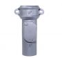 Cast Iron Round Downpipe Eared Access Pipe - 100mm Primed