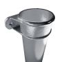 Cast Iron Round Eared Downpipe - Socket On One End - 150mm x 610mm Primed