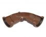 Half Round Gutter Adjustable Angle - 50 to 156 Degree x 112mm Brown