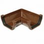 FloPlast Square Gutter Angle - 90 Degree x 114mm Brown