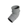 FloPlast Round Downpipe Offset Bend - 112.5 Degree x 68mm Grey