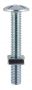 M6 x 80mm - Roofing Bolt with Nut - BZP - Bag of 70