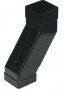 FloPlast Square Downpipe Adjustable Offset Bend - 65mm Black