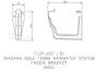 FloPlast Ogee Gutter Fascia Bracket - 110mm x 80mm Black