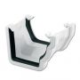 Square to Ogee Right Hand Gutter Adaptor - White