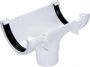 FloPlast Mini Gutter Running Outlet - 76mm White