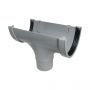 Industrial/ Xtraflo Gutter Running Outlet - for 110mm Downpipe 170mm Grey