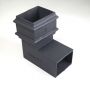 Cast Iron Rectangular Downpipe Bend - 92.5 Degree x 100mm x 75mm Primed