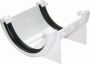 FloPlast Half Round Gutter Union Bracket - 112mm White