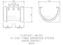 FloPlast Deepflow/ Hi-Cap Gutter Union Bracket - 115mm x 75mm White