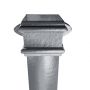 Cast Iron Square Eared Downpipe - 75mm x 1829mm Primed