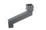 Cast Iron Square Downpipe Offset - 380mm Projection 75mm Primed