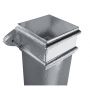 Cast Iron Square Downpipe Eared - 100mm x 914mm Primed