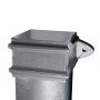 Cast Iron Square Downpipe Eared - 100mm x 914mm Primed