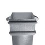 Cast Iron Square Downpipe Eared - 100mm x 914mm Primed