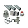 FloPlast Ring Seal Soil Stack Complete Kit - 110mm Grey