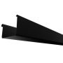 Square Steel Gutter - 125mm x 3mtr Black