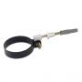 Steel Downpipe Clip with Fixing - 87mm Black