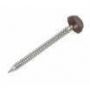 Plastic Headed Pins - 40mm Brown - Box of 250